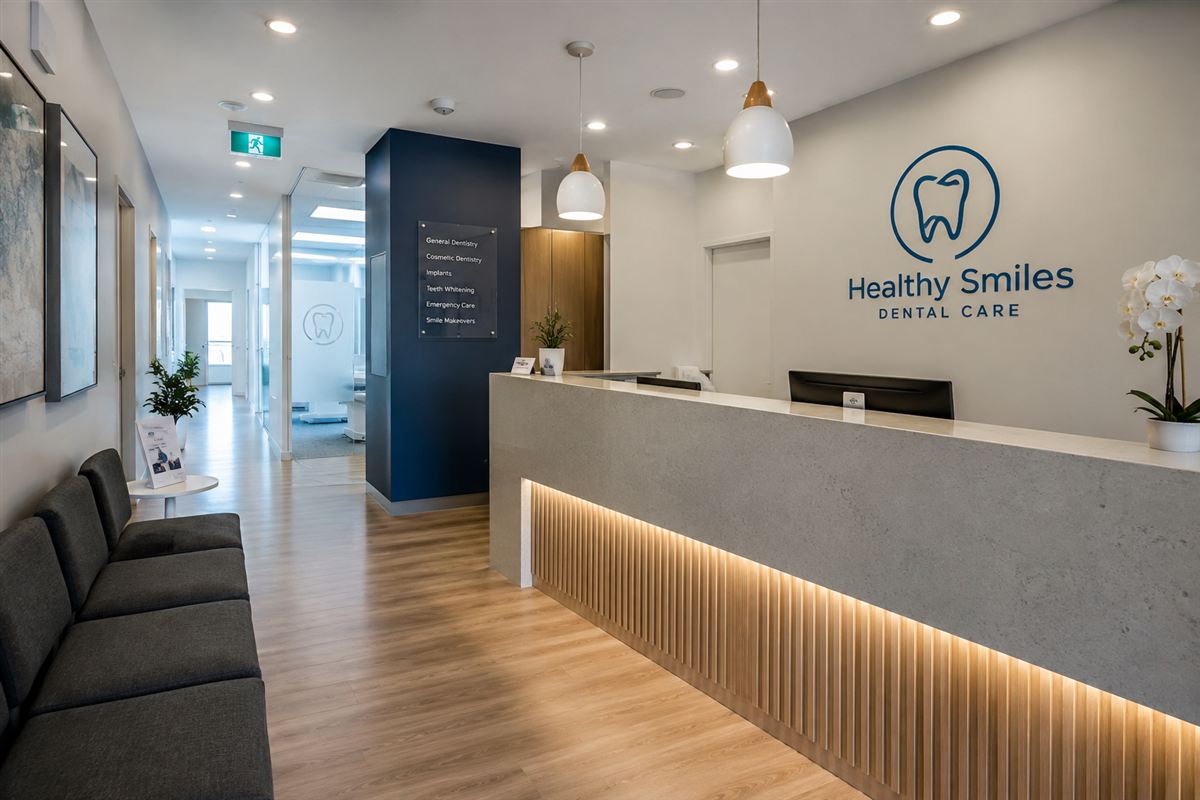 Modern Australian dental practice reception area