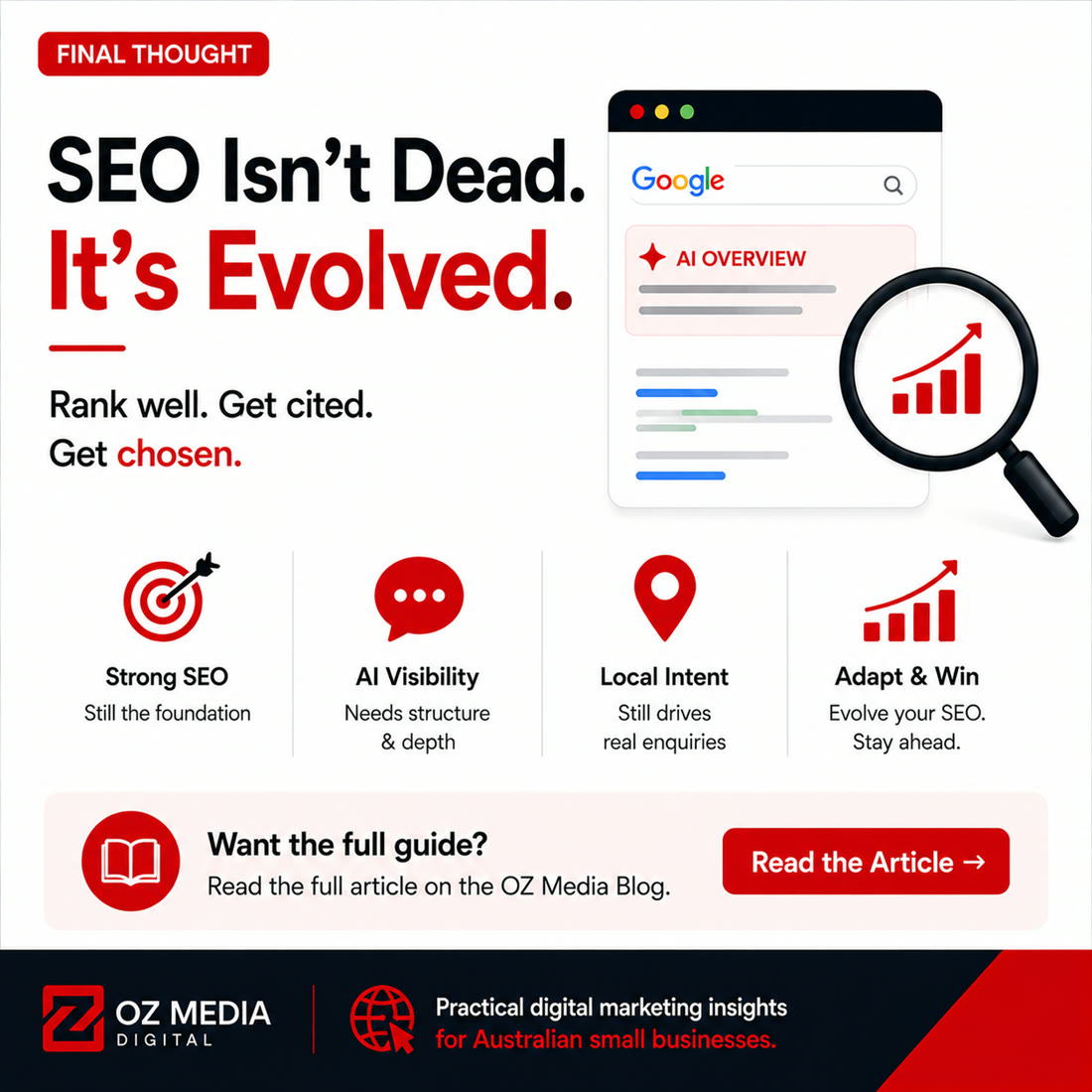 SEO isn't dead, it's evolved: rank well, get cited, get chosen
