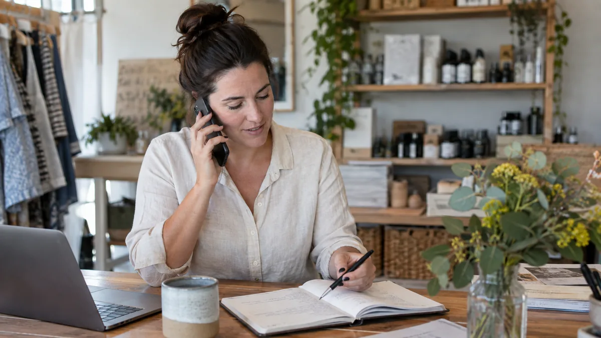 Customer comparing local service businesses on a smartphone while browsing Google Maps reviews.