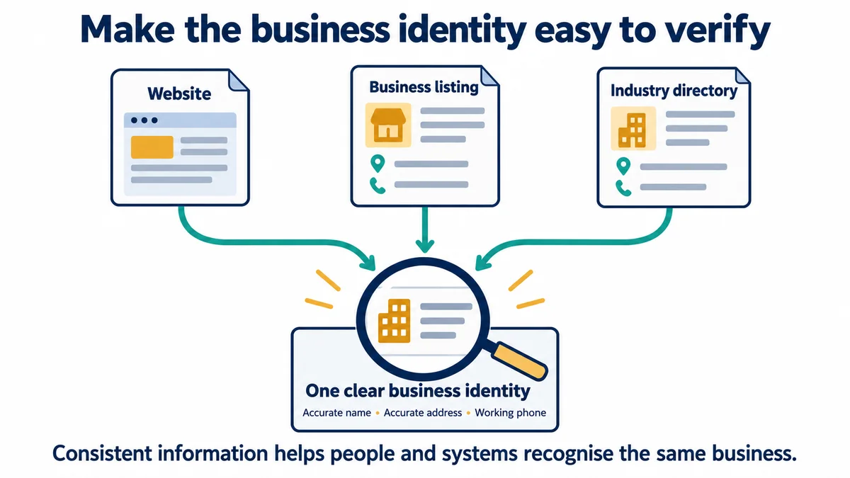 Several independent sources point to the same accurate business identity.