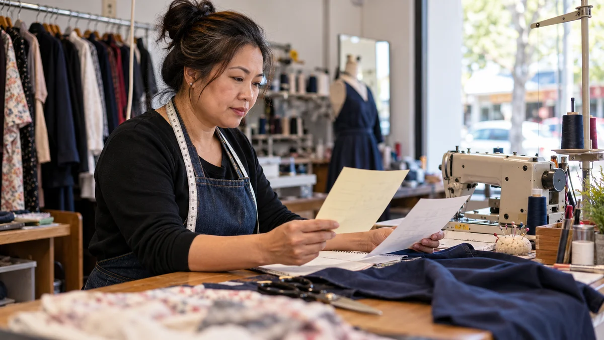 A small business owner builds a focused marketing plan around one clear goal.