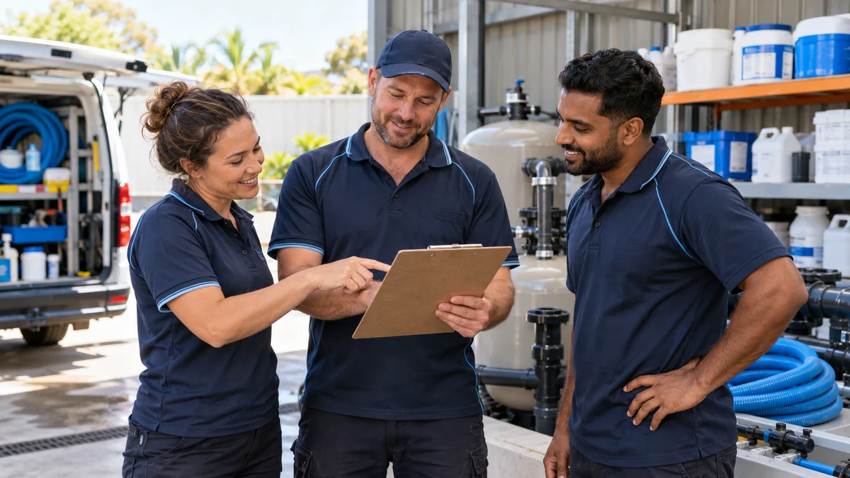 A small service team discusses the recurring questions customers actually ask.