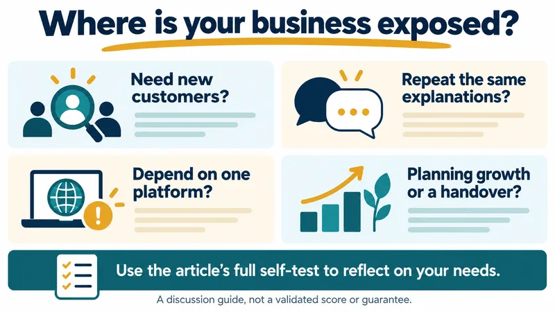 A business owner honestly assessing whether their business needs a website yet.