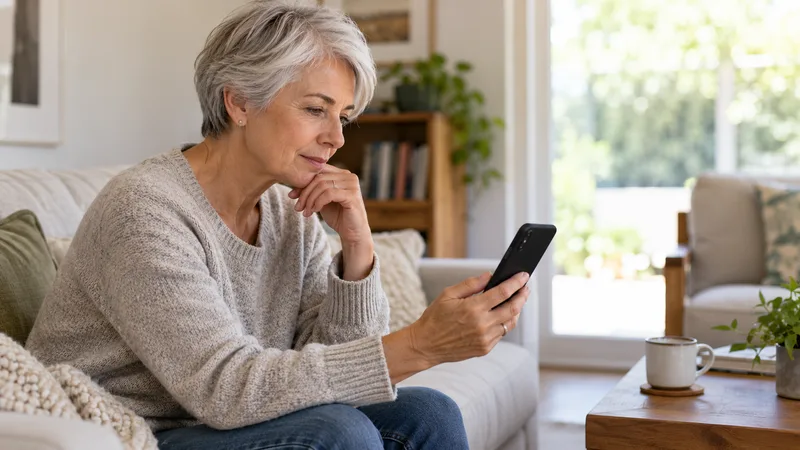 A prospective customer checks a local business's online information before making contact.